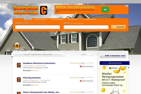 Vantage theme site design template sample