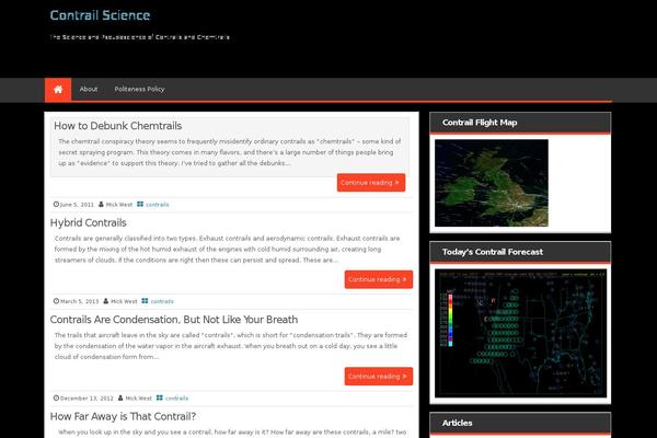 contrailscience.com site used Magazine Style
