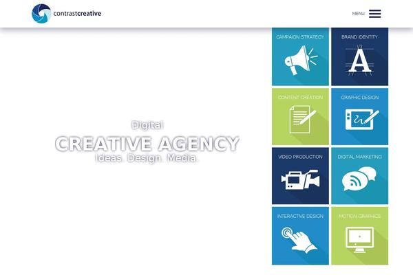 CONTRAST theme site design template sample