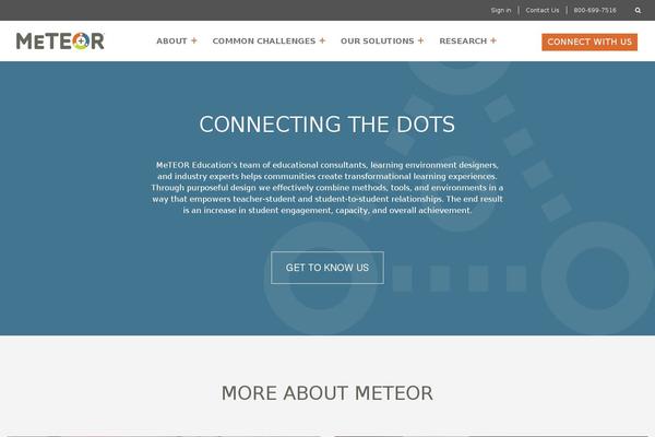 Meteor theme site design template sample