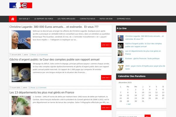 Magazine Style theme site design template sample