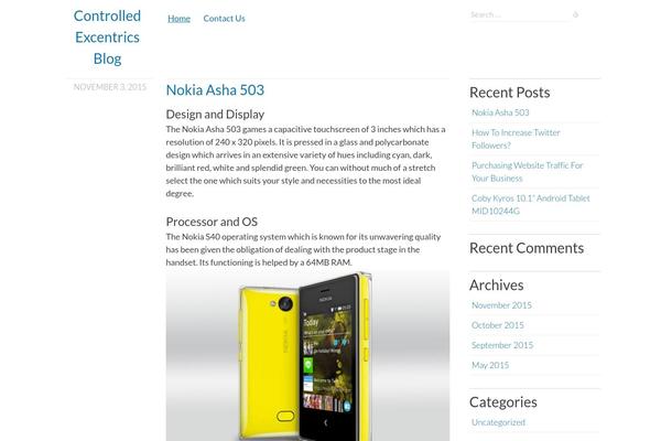 Clear Content theme site design template sample