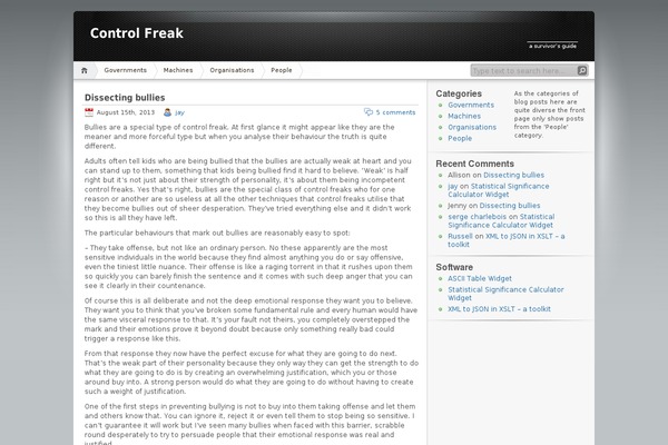 Site using WP Social Sharing plugin