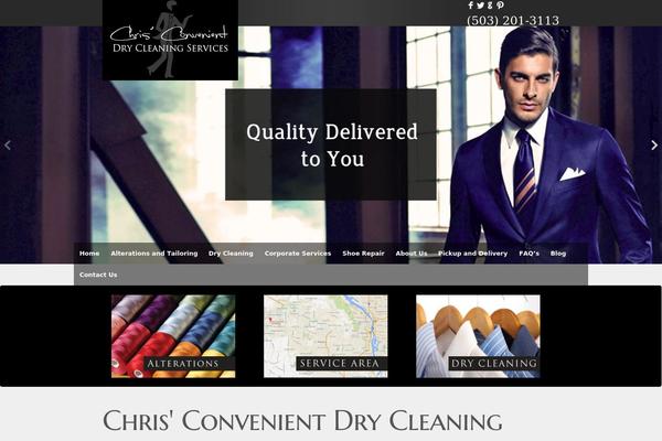Chris theme site design template sample