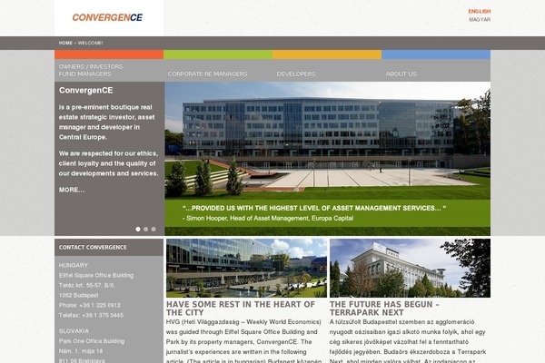 Convergence theme site design template sample