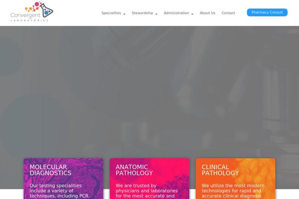 Laboratory theme site design template sample