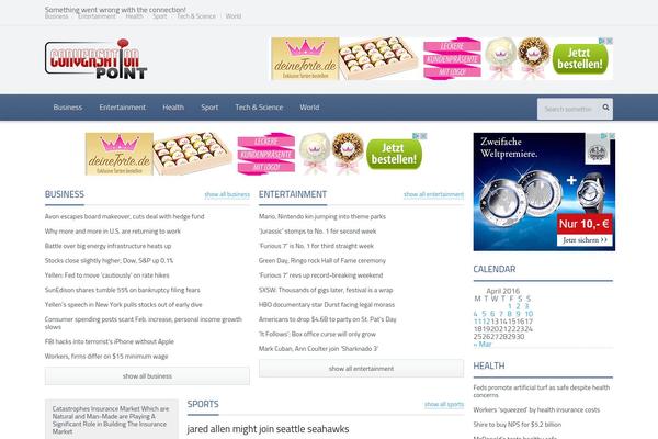 Gadgetine theme site design template sample