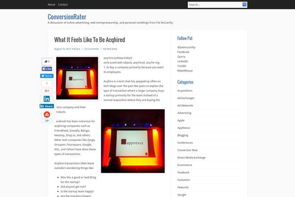 Infinity theme site design template sample