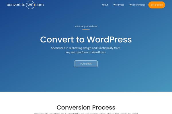 converttowp.com site used Convert-to-wp