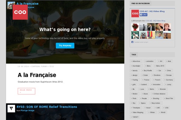 WordPress website example screenshot