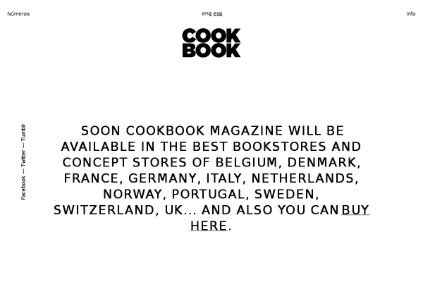 Cookbook theme site design template sample