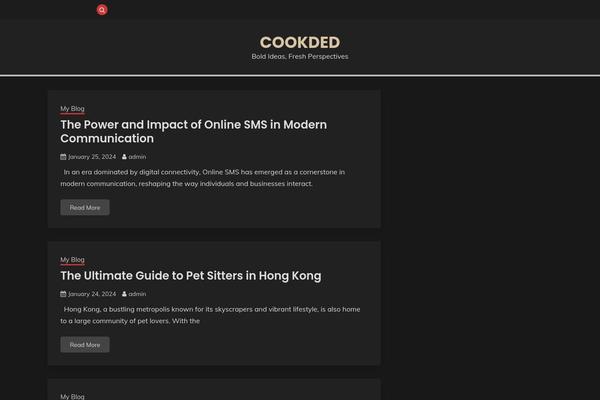 Fairy-dark theme site design template sample