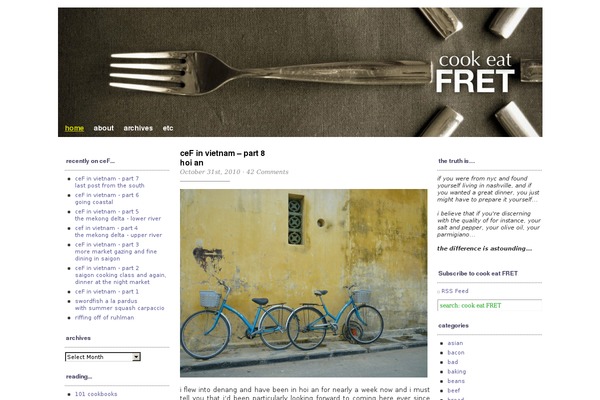cookeatfret.com site used Cutline
