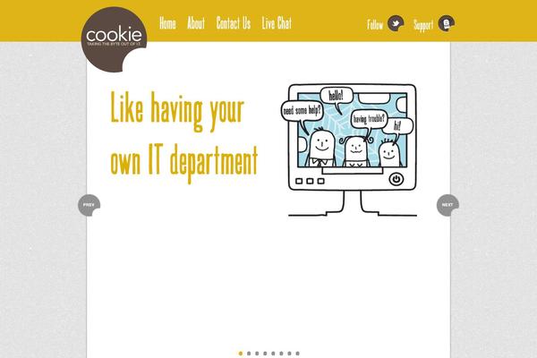 Cookie theme site design template sample