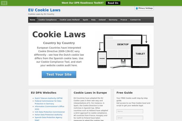 cookie-laws.com site used Eu-cookie-law
