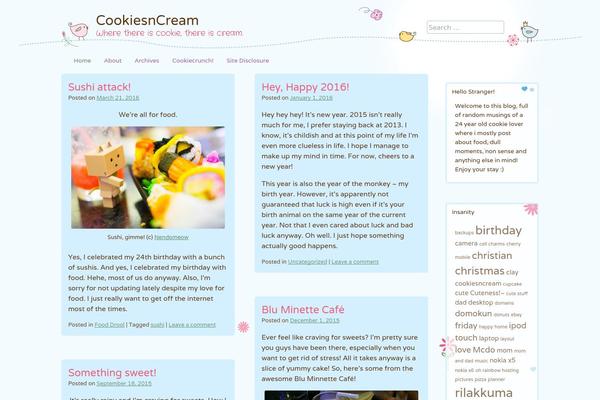 Cute Frames theme site design template sample