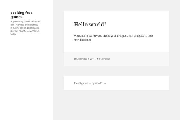 Twenty Fifteen theme site design template sample