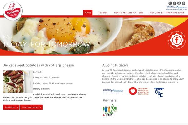 cookingfromtheheart.co.za site used Greenbox