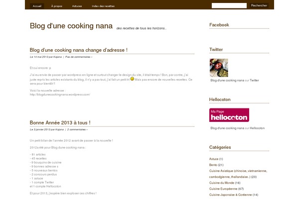 cookingnana.fr site used Commission