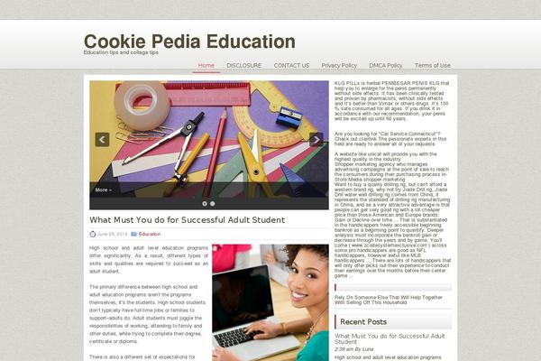 cookipedia.co site used Educationzone