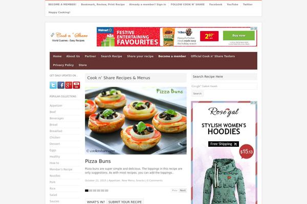 Site using Delicious-recipes plugin