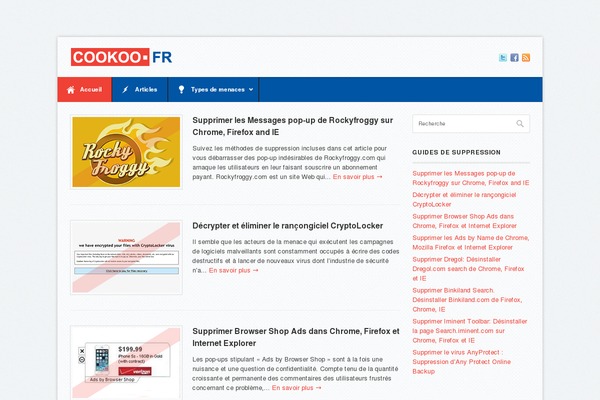 cookoo.fr site used Office