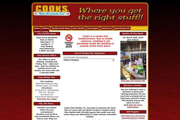 Cooks theme site design template sample