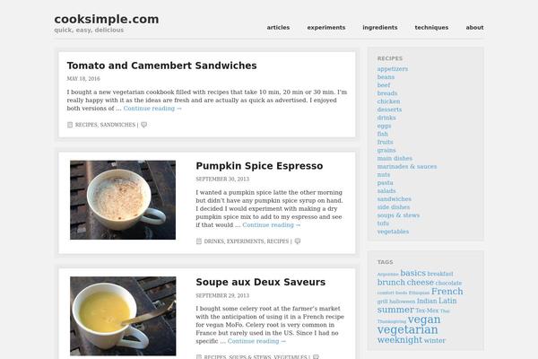 Foghorn theme site design template sample
