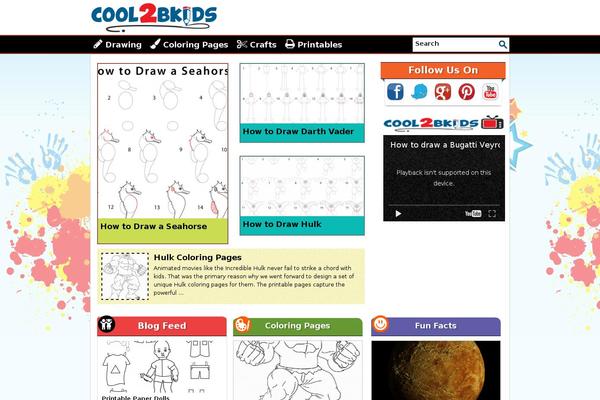 Kid theme site design template sample