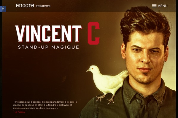 coolmagic.ca site used Encore
