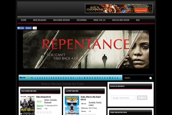 coolmoviezone.com site used Wordblack