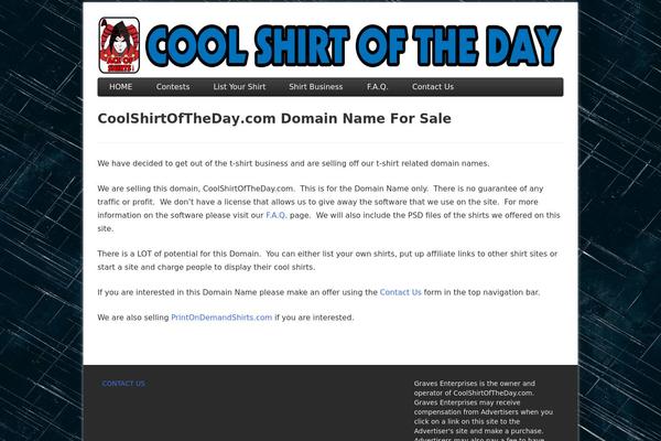 coolshirtoftheday.com site used Social-review-theme