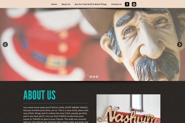 Modern-Vintage theme site design template sample