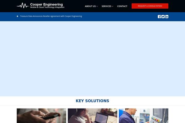 Cooper theme site design template sample