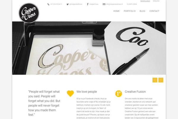 Hunter theme site design template sample