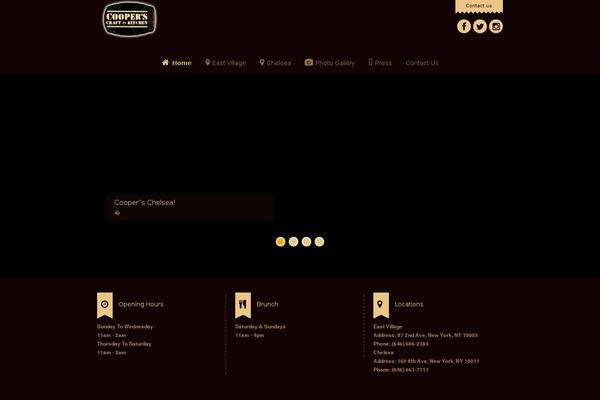 Dine & Drink theme site design template sample