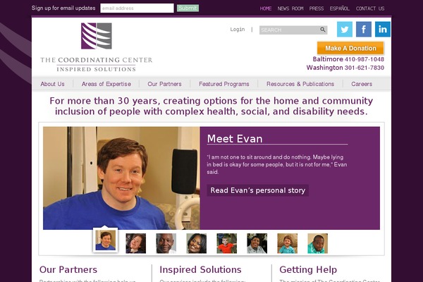 Site using constant contact form plugin