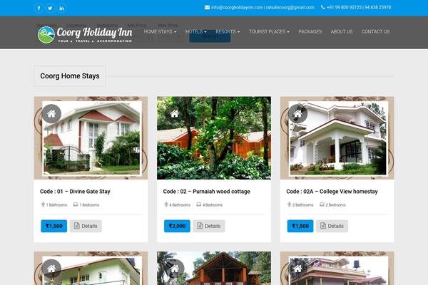 Sweethome theme site design template sample