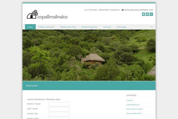 Discovery theme site design template sample