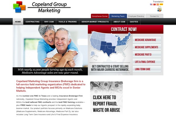 copeland theme websites examples