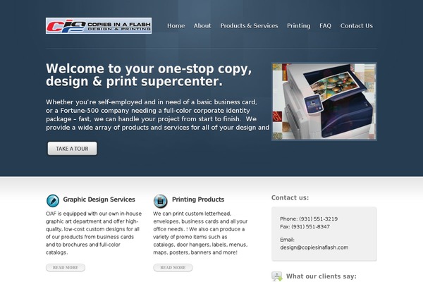 Inspire theme site design template sample
