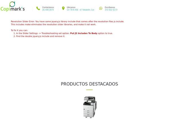 copimarks.com site used Plantillac