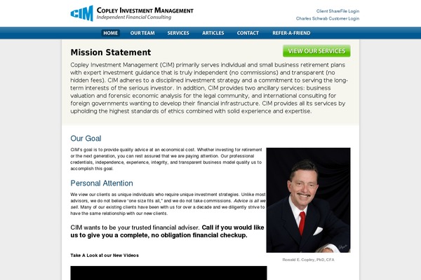 copleyinvestmentmanagement.com site used Copley