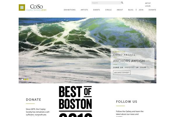 copleysociety.org site used Arck