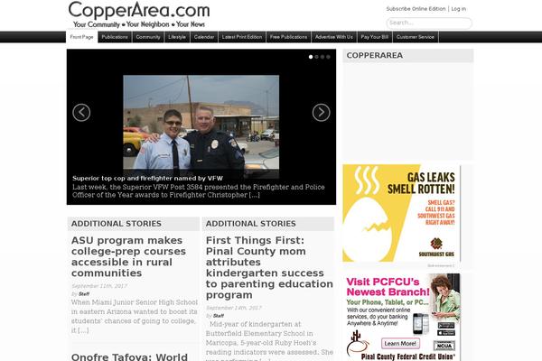 Site using Alfie WP Weather plugin