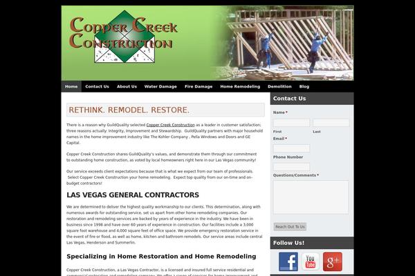 BUILDER theme site design template sample