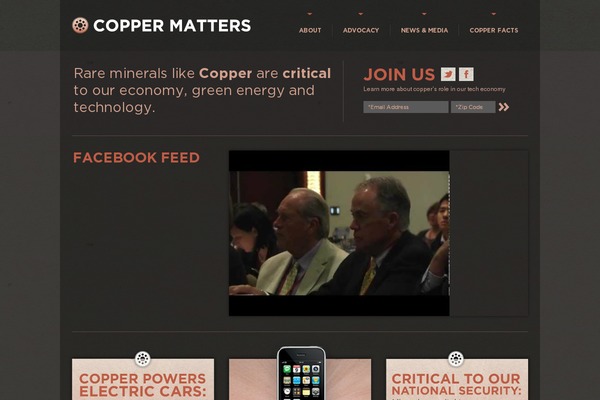 coppermatters.org site used Copper