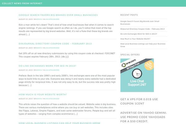 Alexis theme site design template sample