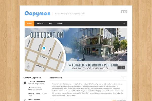 Centum theme site design template sample