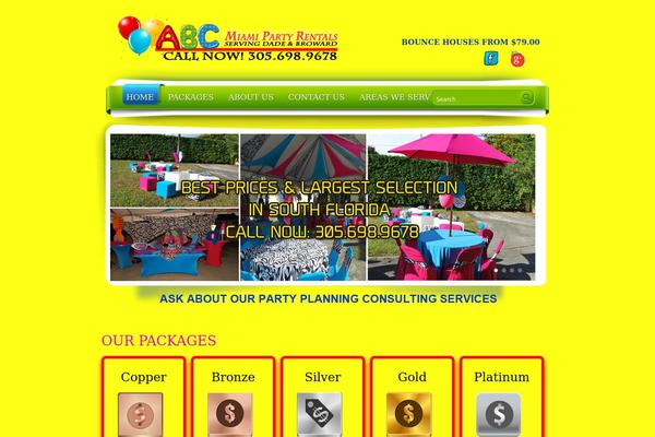 Kids theme site design template sample